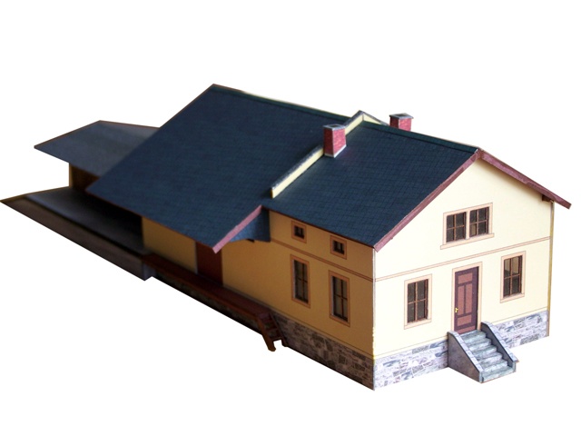 02-06-2-H0 - Bahnhof Schlettau - Güterschuppen 02-06-2-H0 - Bahnhof Schlettau - Güterschuppen