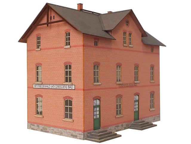 03-08-H0 - Bahnhof Dippelsdorf - Klinkerbau 03-08-H0 - Bahnhof Dippelsdorf - Klinkerbau