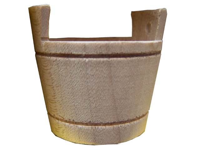 857-21  Holztrog mit Henkel - groß 857-21  Holztrog mit Henkel - groß