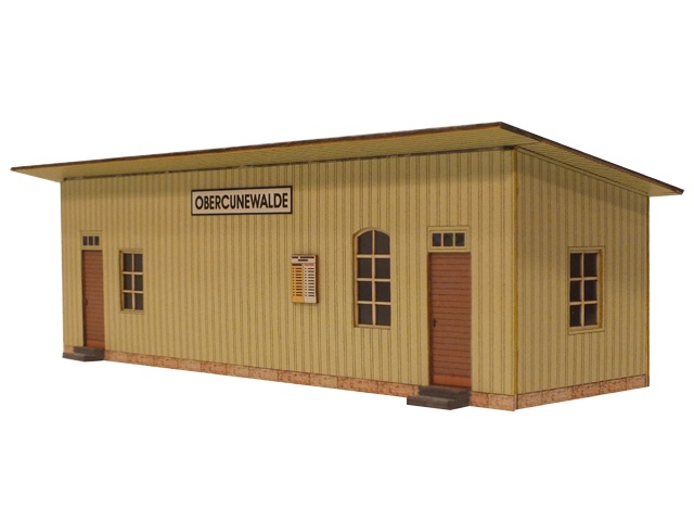 03-19-2-H0 - Wartehalle Obercunewalde ab ca. 1960 03-19-2-H0 - Wartehalle Obercunewalde ab ca. 1960