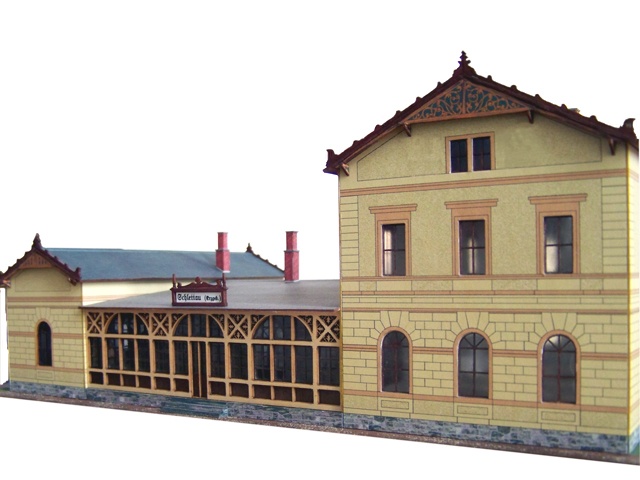 02-06-1-H0 - Bahnhof Schlettau - Empfangsgebäude 02-06-1-H0 - Bahnhof Schlettau - Empfangsgebäude