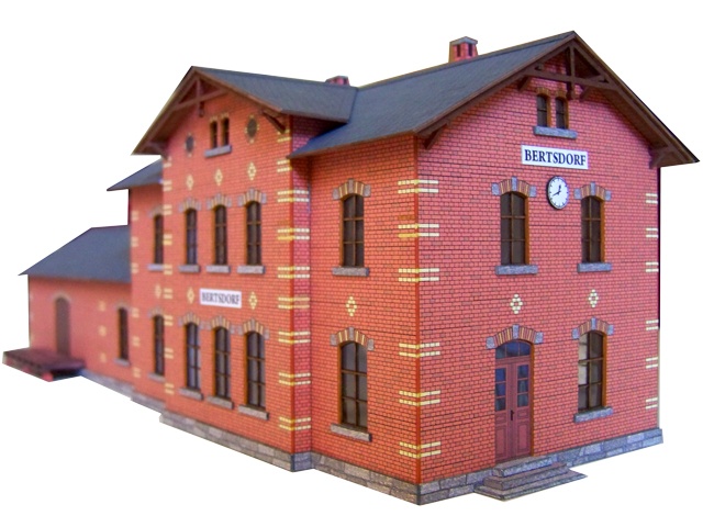 02-12-07-0-H0 - Bahnhof Bertsdorf - Empfangsgebäude 02-12-07-0-H0 - Bahnhof Bertsdorf - Empfangsgebäude