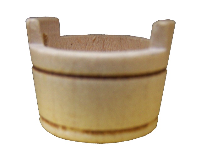 857-23  Holztrog mit Henkel - klein 857-23  Holztrog mit Henkel - klein