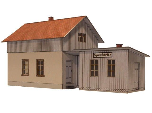 02-16-4-1-H0 - Bahnhof Spechtritz 02-16-4-1-H0 - Bahnhof Spechtritz