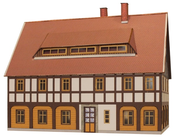 06-02-H0 - Umgebindehaus mit Gaube 06-02-H0 - Umgebindehaus mit Gaube