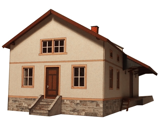 03-16-2-TT - Sächsischer Einheitsbau Güterschuppen mit Rampe 03-16-2-TT - Sächsischer Einheitsbau Güterschuppen mit Rampe