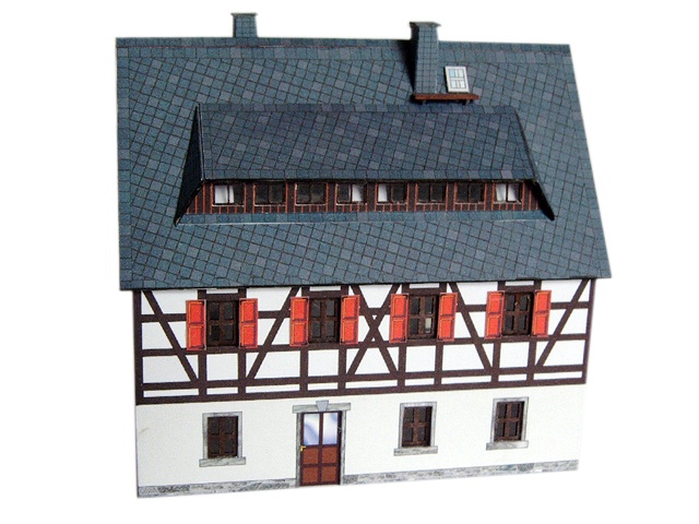 04-15-H0 - Erzgebirgisches FWH mit Gauben 04-15-H0 - Erzgebirgisches FWH mit Gauben