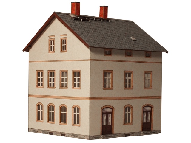 03-16-1-N - Sächs. Einheitsbau Nebenbahnhof Empfangsgebäude 03-16-1-N - Sächs. Einheitsbau Nebenbahnhof Empfangsgebäude