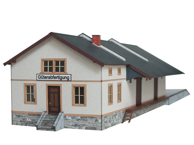 03-16-2-2-N - Sächs. Einheitsbau Güterschuppen - 2 Tore 03-16-2-2-N - Sächs. Einheitsbau Güterschuppen - 2 Tore