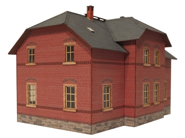 03-05-TT - Sächsischer Einheitsbau  Eisenbahnerwohnhaus 1,5 Kli