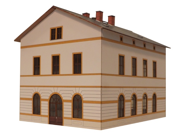 03-09-1-H0 - Sächs.Einheitsbau Seitenflügel 2,5 - rechts - 4 F 03-09-1-H0 - Sächs.Einheitsbau Seitenflügel 2,5 - rechts - 4 F