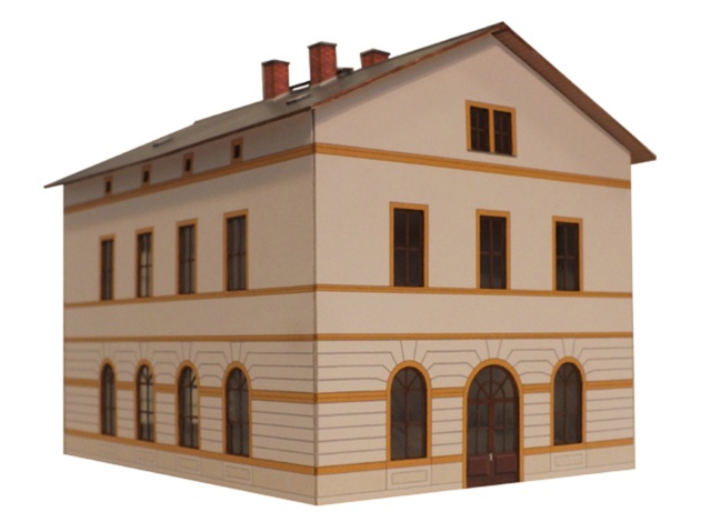 03-09-2-H0 - Sächs.Einheitsbau Seitenflügel 2,5 - links - 4 F 03-09-2-H0 - Sächs.Einheitsbau Seitenflügel 2,5 - links - 4 F