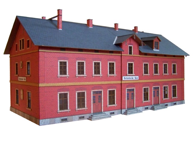 02-08-15-1-H0 - Schönheide Süd - Empfangsgebäude 02-08-15-1-H0 - Schönheide Süd - Empfangsgebäude