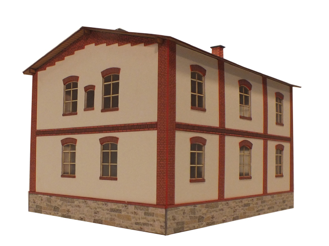 03-12-H0 - Sächsisches Eisenbahnerwohnhaus in Schwarzenberg / Erla 03-12-H0 - Sächsisches Eisenbahnerwohnhaus in Schwarzenberg / Erla