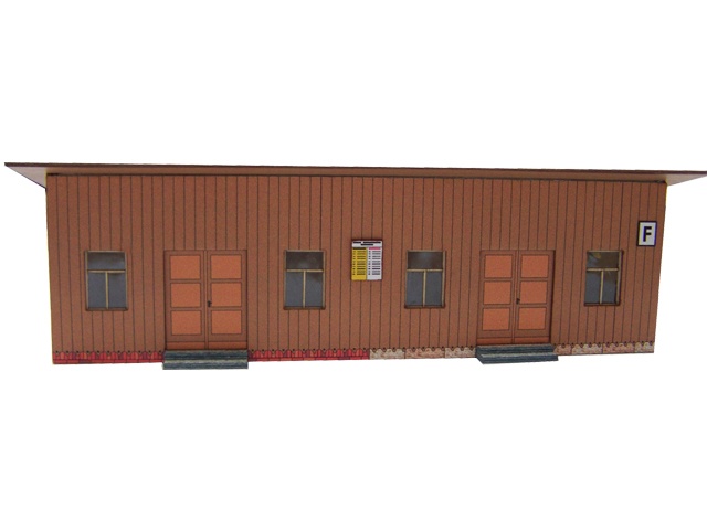03-17-N - Sächsischer Einheitsbau Wartehalle aus Holz 03-17-N - Sächsischer Einheitsbau Wartehalle aus Holz
