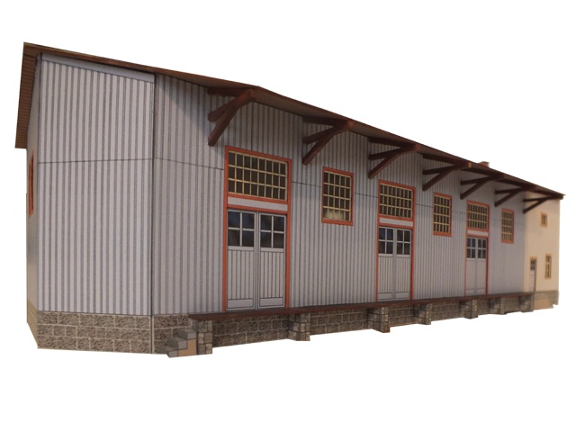 02-16-3-2-H0 - Bahnhof Rabenau - Güterschuppen 02-16-3-2-H0 - Bahnhof Rabenau - Güterschuppen