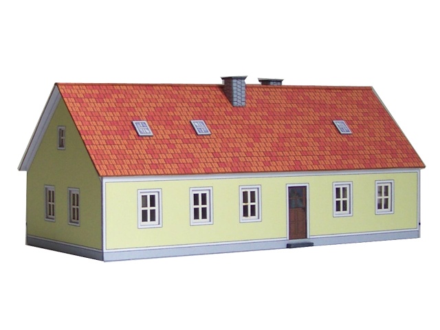 112-02-1 - 1-geschossiges Wohnhaus mit gelben Putz 112-02-1 - 1-geschossiges Wohnhaus mit gelben Putz
