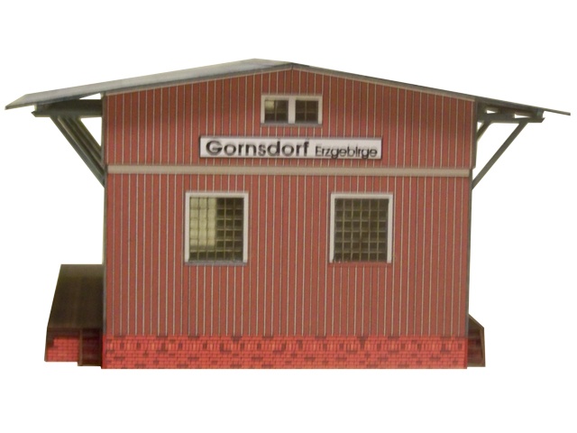 02-11-11-2-H0  Güterschuppen Gornsdorf