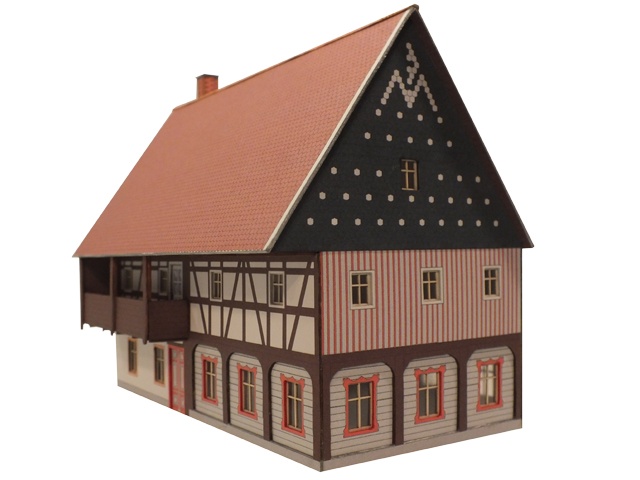 06-01-H0 - Umgebindehaus mit Balkon 06-01-H0 - Umgebindehaus mit Balkon