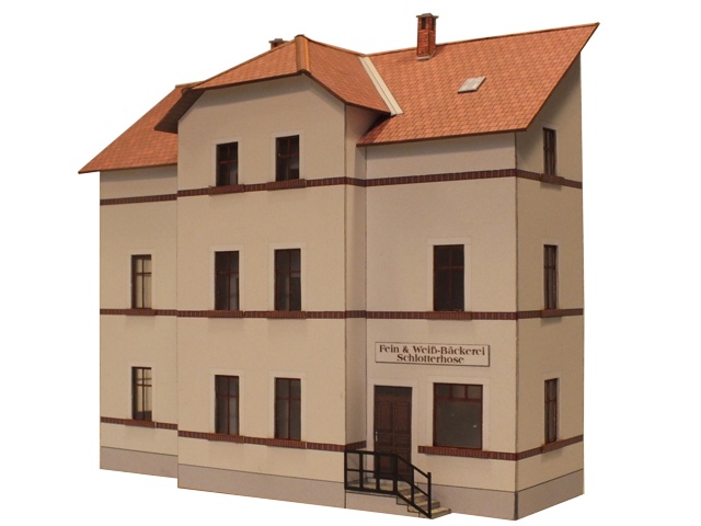 01-22-TT - Vorstadthaus mit weißen Putz und Laden 01-22-TT - Vorstadthaus mit weißen Putz und Laden